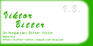 viktor bitter business card